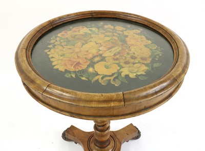 Lot 419 - A Victorian walnut occasional table