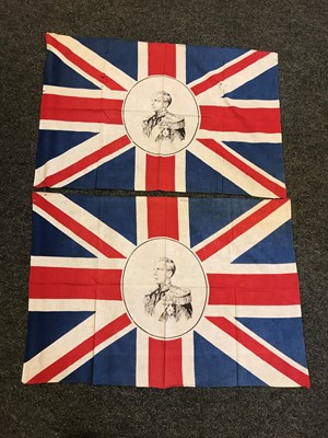 Lot 566 - A pair of Edward VIII Union Jack coronation flags