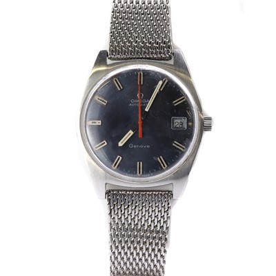 Lot 1441 - A stainless steel Omega automatic bracelet watch