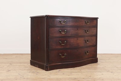 Lot 43 - A George III mahogany dressing chest