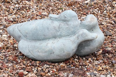 Lot 641 - A hardstone garden sculpture
