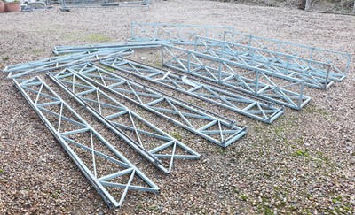 Lot 642 - A painted metal arbour