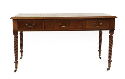 Lot 538 - A mahogany partners writing table