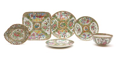Lot 236 - A collection of Chinese Canton famille rose