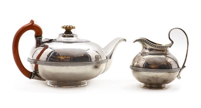 Lot 84 - A Russian silver teapot