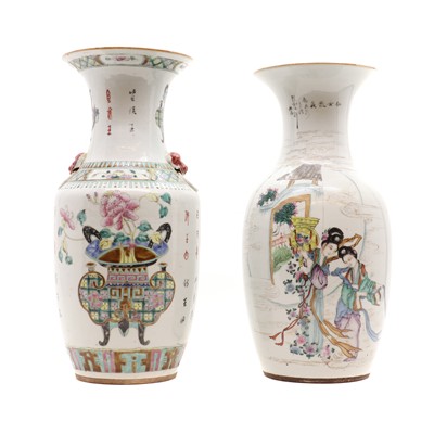 Lot 227 - A Chinese famille rose porcelain vase