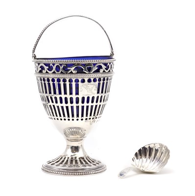 Lot 2 - A George III silver sugar basket