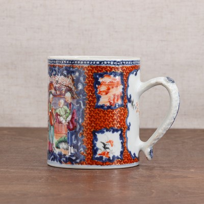 Lot 328 - A Chinese export famille rose mug