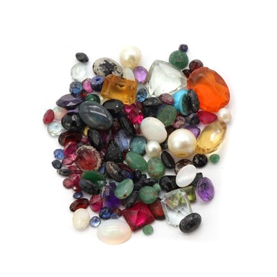 Lot 1544 - A collection of unmounted gemstones