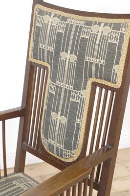 Lot 63 - An Arts and Crafts mahogany armchair