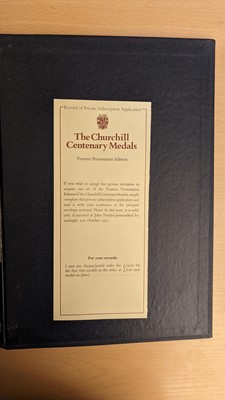 Lot 41 - A set of silver gilt Churchill Centenary medals