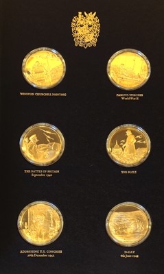 Lot 41 - A set of silver gilt Churchill Centenary medals