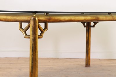 Lot 192 - A chinoiserie brass dining table