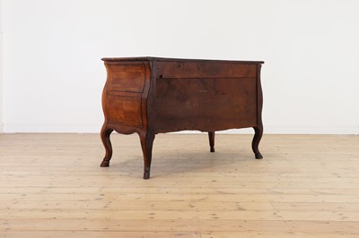 Lot 253 - A walnut and marquetry commode