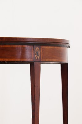 Lot 246 - A pair of George III mahogany card tables