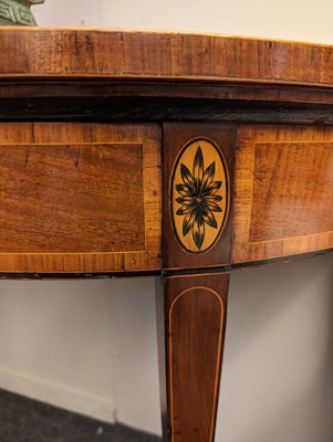 Lot 246 - A pair of George III mahogany card tables