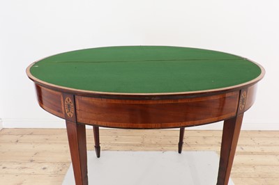 Lot 246 - A pair of George III mahogany card tables