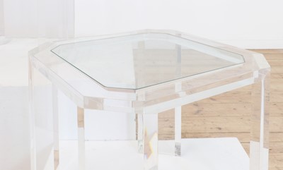 Lot 249 - A pair of Lucite tables