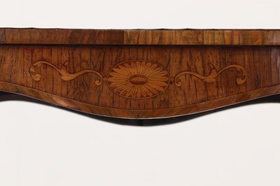 Lot 271 - A walnut, rosewood and marquetry occasional table