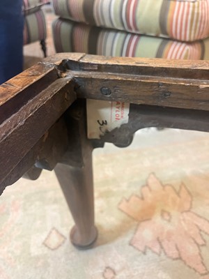 Lot 239 - A George II walnut corner chair