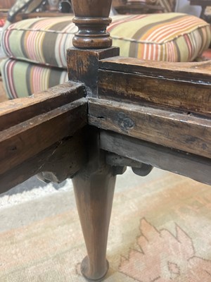 Lot 239 - A George II walnut corner chair