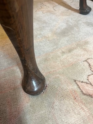 Lot 239 - A George II walnut corner chair