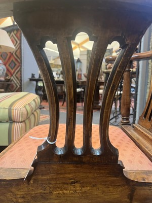 Lot 239 - A George II walnut corner chair
