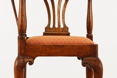 Lot 239 - A George II walnut corner chair