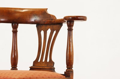 Lot 239 - A George II walnut corner chair