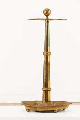 Lot 240 - A late Victorian brass stick stand