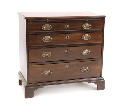 Lot 378 - A small George III mahogany chest of drawers