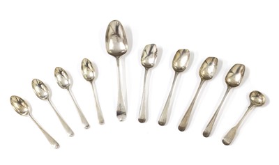 Lot 103 - A collection of silver spoons