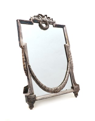 Lot 59 - An Orivit silver-plated Classical style mirror