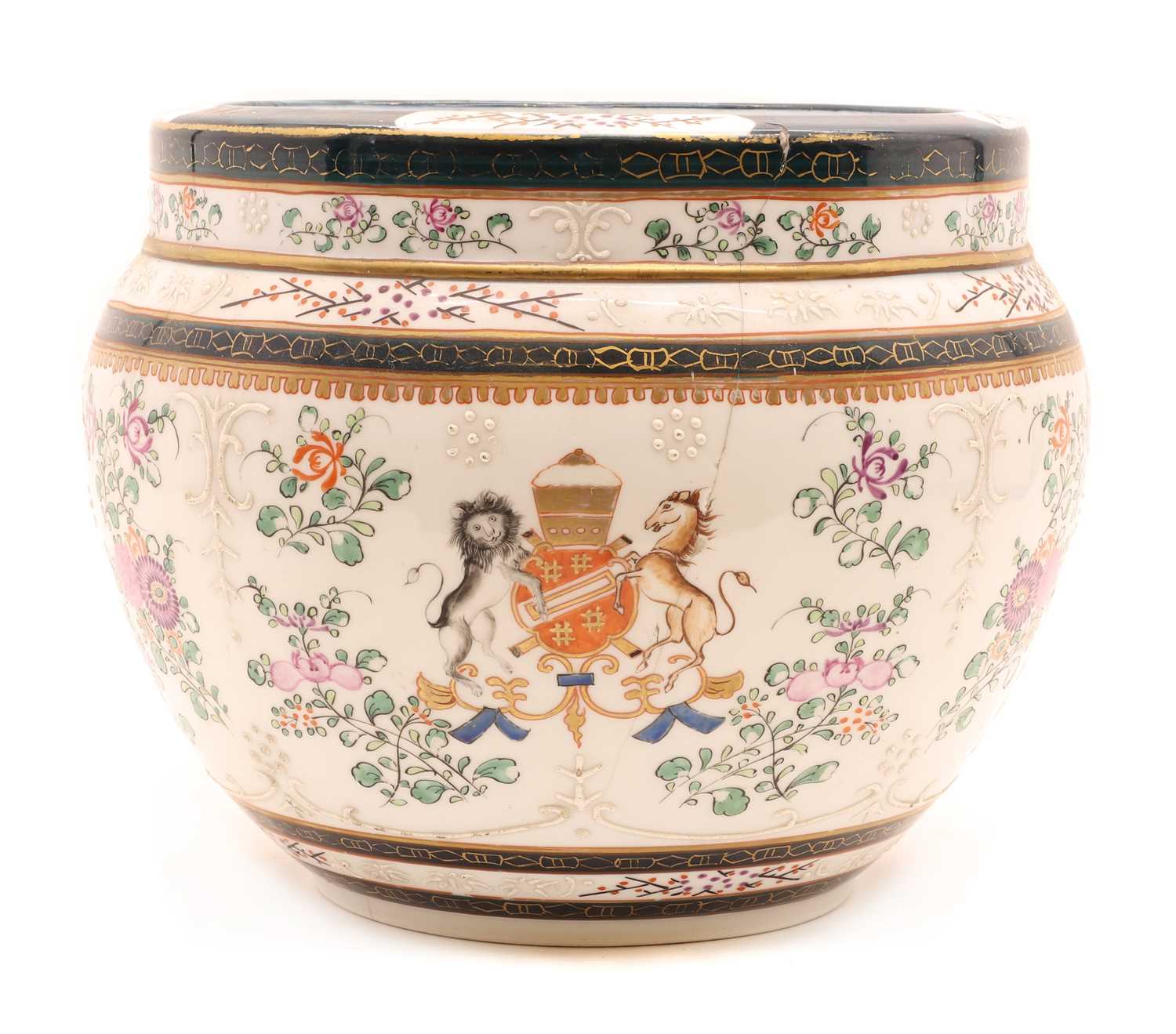 Lot 356 - A Samson of Paris porcelain jardiniere
