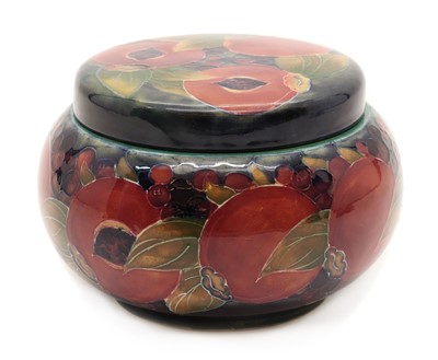 Lot 242 - A William Moorcroft 'Pomegranate' tobacco jar