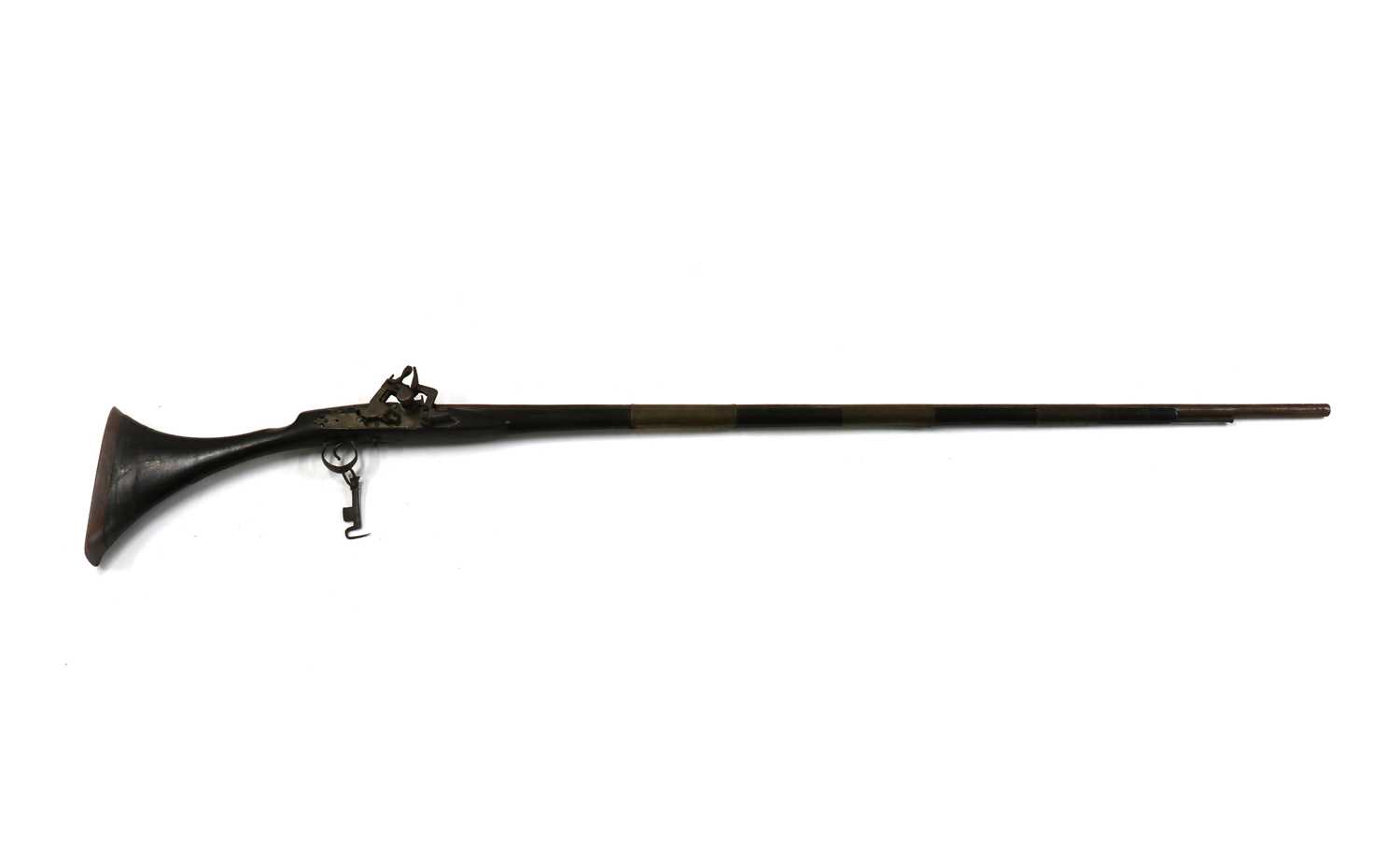 Lot 109 - A Middle Eastern Jezail flintlock rifle