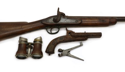 Lot 103 - A British percussion cap rifle