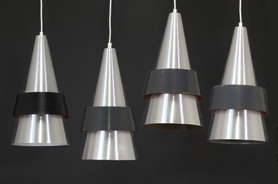 Lot 362 - Four Danish 'Corona' ceiling lamps