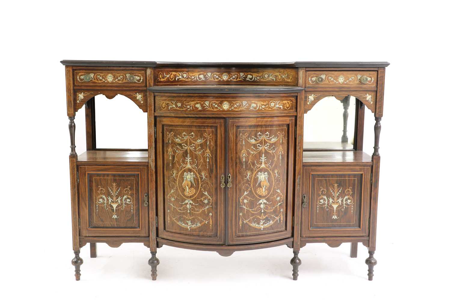 Lot 316 - An Aesthetic Movement rosewood buffet