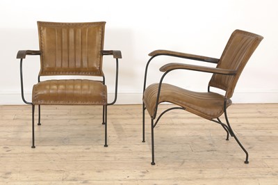 Lot 527 - A pair of armchairs