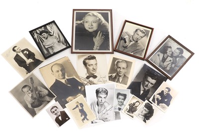 Lot 408A - A collection thirty-six autographed black and white photographs