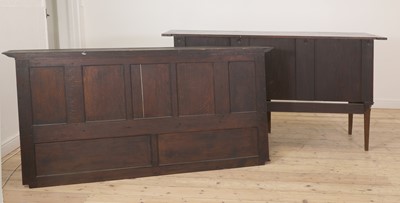 Lot 49 - An Arts and Crafts inlaid oak sideboard