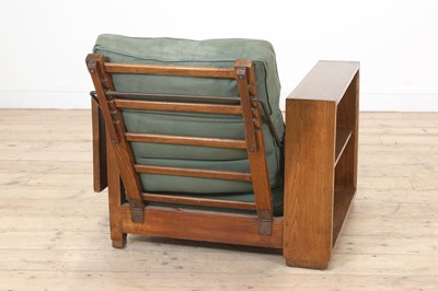 Lot 129 - An Heal's oak library chair