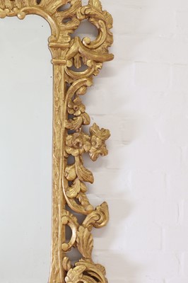 Lot 102 - A Chinese Chippendale-style giltwood mirror