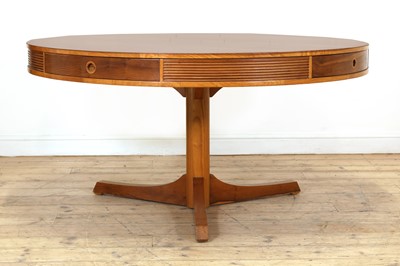 Lot 274 - A yew wood drum table