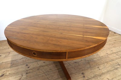 Lot 274 - A yew wood drum table