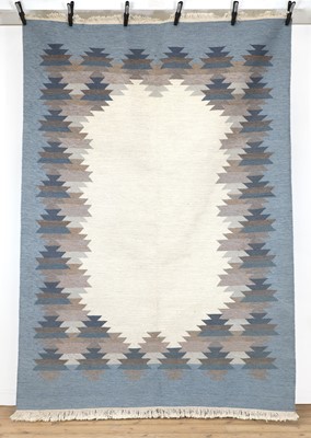 Lot 331 - A Swedish röllakan flat-weave kilim rug