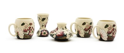 Lot 338 - A group of Moorcroft pottery 'Bramble Revisited' items