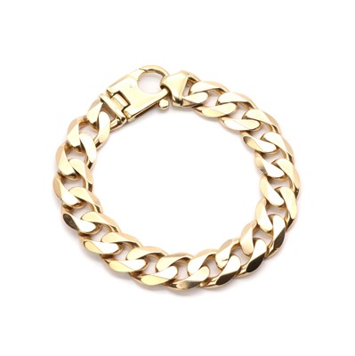 Lot 184 - A 9ct gold curb link bracelet