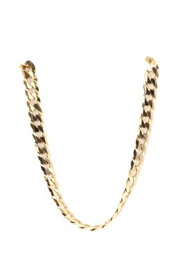 Lot 185 - A 9ct gold curb link chain